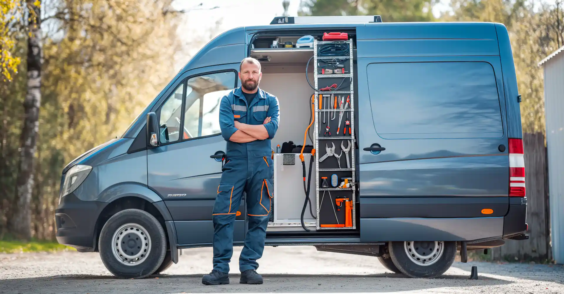 Professional plumbing, air conditioning, and electrical services team